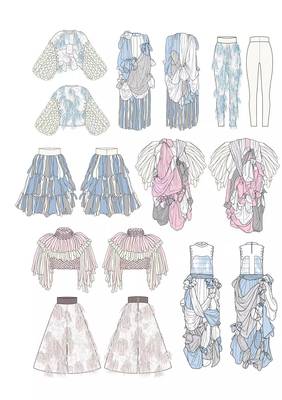 【留学作品集】--服装艺术:从“灵感”到“成衣”创意思维的完全释放!