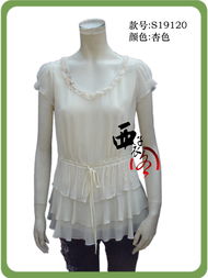 批发供应炎彩新款双层真丝腰节系带精品上衣 真丝女装批发–批发供应炎彩新款双层真丝腰节系带精品上衣 真丝女装厂家–批发供应炎彩新款双层真丝腰节系带精品上衣 真丝女装供应商